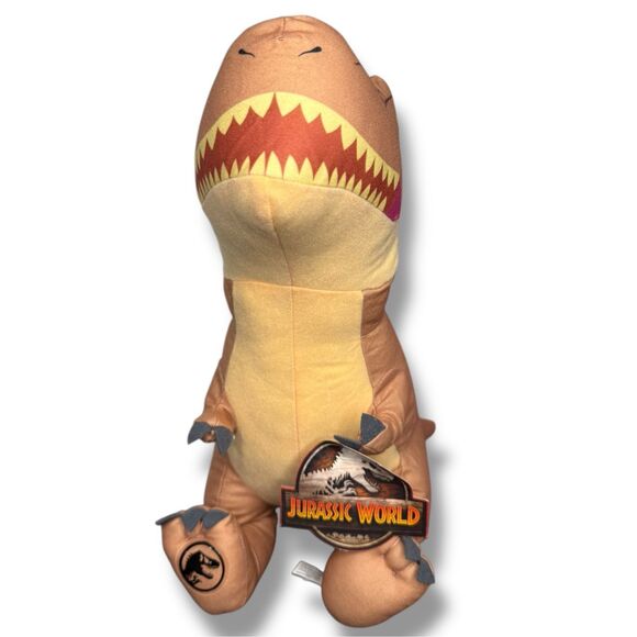 Jurassic World Camp Cretaceous T-Rex 18” Plush Toy Factory Large Dinosaur NEW - Picture 3 of 6